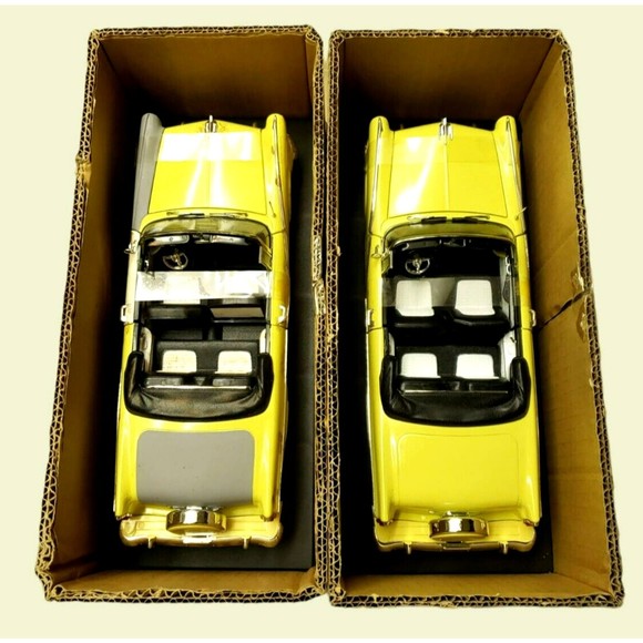 1956 FORD SUNLINER Restored & Unrestored Set Of 2 ERTL COLLECTIBLES 1/18 Diecast - Picture 2 of 12